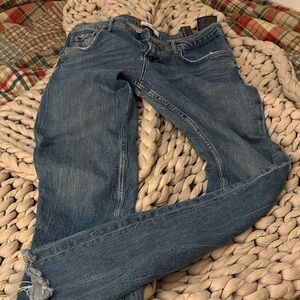 Zara Light Blue Straight Leg Jeans